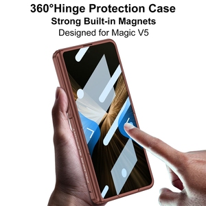 <span class=keywords><strong>GKK</strong></span> avec charnière magnétique étui antichoc couverture complète support de protection étui de téléphone portable pour Huawei Honor Magic V5 étuis - Product Image 4