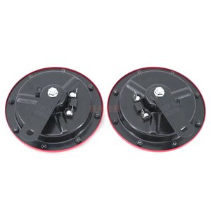 แตรโคแอกเชียล ZKXX KX-1019 คู่ 12V 125 มม. แตรดิสก์/แตรหอยโข่ง 120dB เสียงดัง โทนคู่ สี<span class=keywords><strong>แดง</strong></span>เหล็ก ใช้แทนกันได้สำหรับรถยนต์ รถบรรทุก - Product Image 4