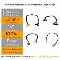Harnais de câblage PBT d'extension APIM de synchronisation électrique 32 broches pour les applications d'instrumentation et de communication des appareils électroniques