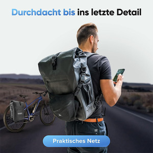 Usine en gros étanche vélo porte-bagages arrière siège <span class=keywords><strong>coffre</strong></span> 23L 3-en-1 vtt vélo sac de vélo - Product Image 4