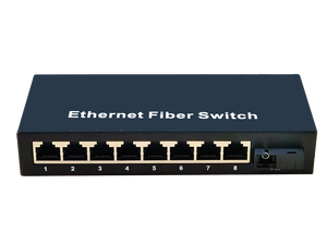 Convertidor de Medios de Fibra Óptica Gigabit de 8 Puertos, SC de Fibra Única, 8 RJ45, 1 Fibra BIDI 10/100/1000m, Venta Caliente - Product Image 4