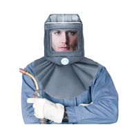Casque de sablage Futureshield NK-SH-11 respirant et réutilisable à 2 couches, anti-poussière/vent/coupures/égratignures, équipement de protection abrasif