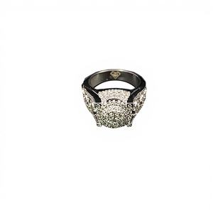 Moissanite Luxury King <b>Ring</b> Unisex 925 Silver DEF 0.5 Carat Prong Setting Heavy Hip Hop <b>Ring</b> - Product Image 1
