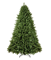 BSCI Premium Dekorierter Künstlicher Weihnachtsbaum mit Standfuß Umweltfreundlich Faltbar Vollständig aus PVC für Außen-/Innenbereich