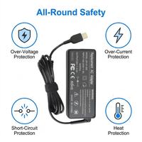 Adaptateur d'alimentation pour ordinateur portable 90W 20V 4.5A à embout carré, remplacement pour Lenovo ThinkPad E460 E560 T460 T560 L460