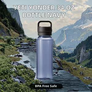 ขวดน้ำ <span class=keywords><strong>Yonder</strong></span> ขนาด 34 ออนซ์ / 1 ลิตร ปลอดสาร BPA ใช้กับเครื่องล้างจานได้ พร้อมฝาแบบ Chug Cap (สีกรมท่า) - Product Image 3