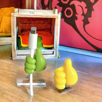 Crochet auto-adhésif créatif en silicone pour la décoration murale de la maison/du bureau Clip de câble de données en PVC Organisateur de bureau