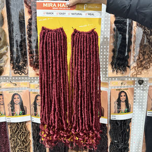Extensions de cheveux Mèches <span class=keywords><strong>Tresses</strong></span> 220g Afro Locs pour femmes, <span class=keywords><strong>tresses</strong></span> Goddess africaines, cheveux au crochet Soft River Loc, extensions Goddess Locs - Product Image 4