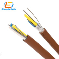 Kabel Komunikasi CC-LINK, 3*20AWG Kabel Ethernet Cat 5e Kabel Fleksibel Tinggi Pelindung TRVVP 20AWG Kabel Bus Fleksibel F ANC-10SBH