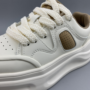 รองเท้าผ้าใบชายสไตล์เดินผูกเชือกรองเท้าบอร์ดระบายอากาศพื้นรองเท้าส้นแบนด้านบนสำหรับออกกำลังกายในชีวิตประจำวันการเดินชุดไลฟ์สไตล์ในเมือง - Product Image 6