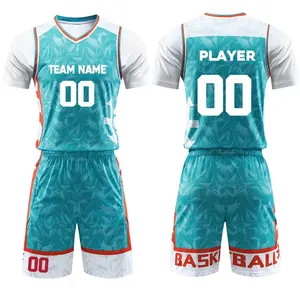 新款定制标志批发设计运动服廉价美国队男子校内篮球制服球衣