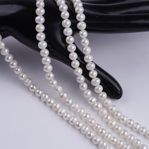 <span class=keywords><strong>Perles</strong></span> <span class=keywords><strong>naturelles</strong></span> de forme pomme de terre d'eau douce de 7-8 mm pour la fabrication de bijoux - Vente <span class=keywords><strong>en</strong></span> gros - Product Image 3