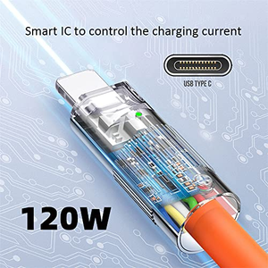Factory 120w Metal Super Fast Charging Cable Usb to Type C <b>Micro</b> 6a Fast Charging Data Line Usb Silicone Quick Charge Cable - Product Image 5