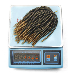 8 pollici trecce elicoidali uncinetto capelli sintetici soffice Pre-ritorto elastico Afro riccio Passion Bomb Extension per donna - Product Image 4