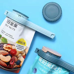 Clips de fermeture pour sacs de conservation alimentaire et de collations, en plastique, avec couvercle rotatif amovible, grande buse de décharge, étanches et faciles à verser - Product Image 2