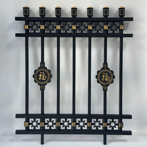 Barandilla de Metal <span class=keywords><strong>prefabricada</strong></span> <span class=keywords><strong>Balaustrada</strong></span> de jardín <span class=keywords><strong>prefabricada</strong></span> Cerramiento de parque Terraza Balcón Familia Valla de hierro forjado - Product Image 5