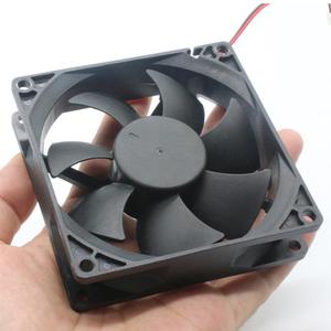 Ventilador de escape sin escobillas, extractor de 2 bolas DC de 80x80x20mm, 12V/24V/48V, 8020 - Product Image 4