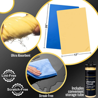 Serviette de séchage en microfibre Abiram de haute qualité, super absorbante, sans traces d'eau