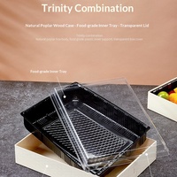 Sushi Salade Box Fruitverpakkingsdoos Fruitplateau Afhaaldoos Voedselveilige Ecologische Esthetische Snij- en Verpakkingsdoos