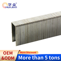 Agrafes de canapé à tête plate 20Ga de qualité industrielle, finition zinc, 10J, pour la construction de meubles, tige lisse en acier