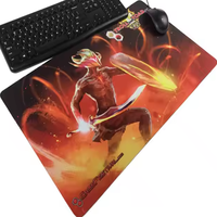 Tapis de souris de jeu grand format imperméable de 1,5 mm d'épaisseur, base en caoutchouc écologique, impression par sublimation personnalisée pour les joueurs, utilisation sur ordinateur de bureau