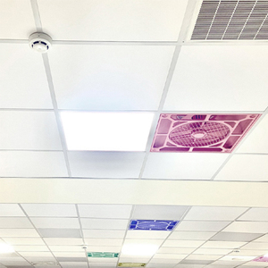 Vitesse à panneau plat de l'économie d'énergie 9 brevetée pour le ventilateur de plafond blanc compact de bureau - Product Image 2