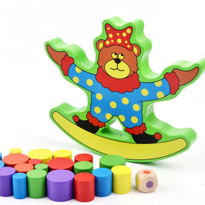 Jouet d'équilibre <span class=keywords><strong>en</strong></span> <span class=keywords><strong>bois</strong></span> <span class=keywords><strong>en</strong></span> forme d'ours, personnalisable, pour enfants, unisexe, <span class=keywords><strong>tour</strong></span> à empiler, jeu d'apprentissage des mathématiques pour les enfants <span class=keywords><strong>de</strong></span> 2 à 4 ans - Product Image 3
