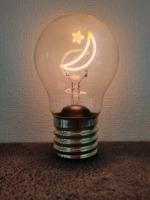 Everstar E40 Dimmable LED Nuit Basse Tension Filament Ampoule Amour Arbre Étoile Lune Nuage Forme En Gros pour Décorations De Fête