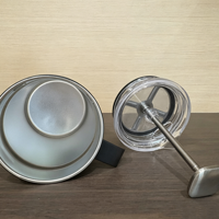 Cafetière à piston en acier inoxydable 304 de qualité alimentaire, durable, à double paroi isolée, vente en gros, logo et couleur personnalisés