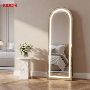 Espejo de cuerpo entero con iluminación <span class=keywords><strong>LED</strong></span>, inteligente, independiente, con marco, <span class=keywords><strong>para</strong></span> baño, sala de estar, hogar - Product Image 1