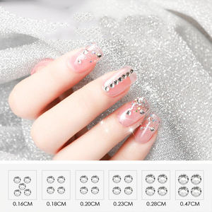 Ensemble de strass en verre holographique AB pour nail art, vente en gros VC, SS3-SS30, décoration en cristal, utilisé pour les étuis de téléphone en cristal - Product Image 4