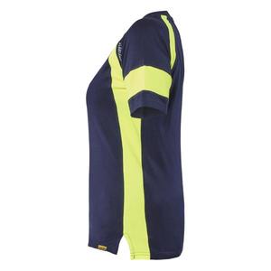 BLAKLADER - 352410308833L Women's <b>T</b>-<b>shirt</b> with <b>Hi</b>-<b>Vis</b> Navy Blue/<b>Hi</b>-<b>vis</b> yellow - EAN 7330509916537 <b>HI</b>-<b>VIS</b> WORKWEAR - Product Image 3