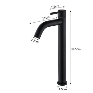 Robinet de <span class=keywords><strong>lavabo</strong></span> de haute qualité en acier inoxydable, petit, <span class=keywords><strong>pas</strong></span> <span class=keywords><strong>cher</strong></span>, en alliage de zinc, à un seul niveau, mélangeur d'eau chaude et froide - Product Image 6