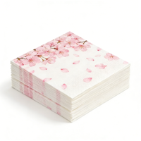 Serviettes en papier jetables imprimées avec logo personnalisé, pliées, toucher doux, en pâte de bois vierge, pour hôtel