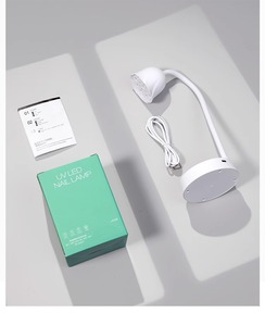 Lampe à ongles UV <span class=keywords><strong>LED</strong></span> mini 6W à diode de quartz, rechargeable, à brancher, pour bureau, corps en plastique, séchage rapide automatique, DIY, qualité supérieure - Product Image 6
