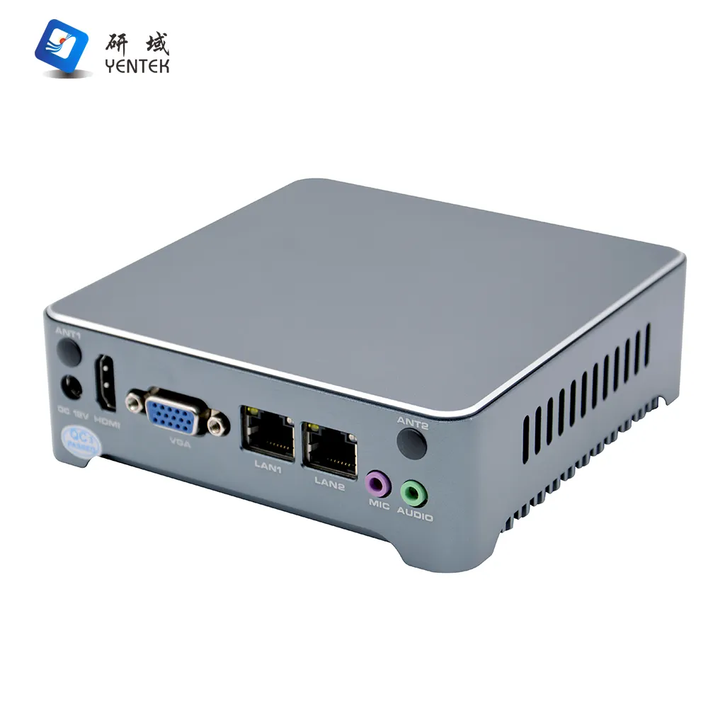 J1900 Mini PC Desktop Computer Small Fuselage One Hand Control Gigabit Ethernet NUC Dual Lan VGA HD compatible 6*USB Intel NUC