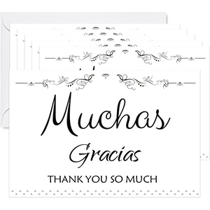 Biglietti di ringraziamento personalizzati con buste - Grazie mille - Product Image 1