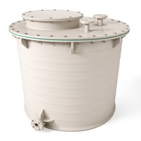 Réservoir de stockage en polypropylène, conteneur de liquides chimiques, réservoir vertical surélevé en PP pour l'eau et l'usage industriel