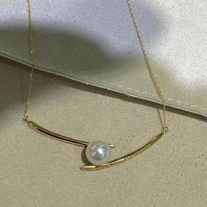 Collier de perles d'eau douce Akoya Microvalok de haute qualité, soigneusement sélectionné, colliers polyvalents au tempérament simple - Product Image 1