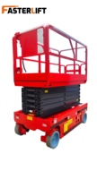 Nouvelle plateforme élévatrice à ciseaux hydraulique électrique rapide, capacité de charge 320 kg, hauteur de levage 10-16 m, empattement 1520 mm, temps de levage 150/120 secondes