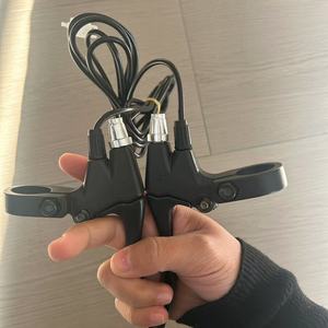 Levier de frein de scooter électrique de type non démontable, levier de frein de vélo électrique avec câble, levier de frein en aluminium épais noir - Product Image 2