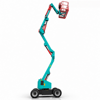 Plateforme élévatrice automotrice Longqing TB11-TB22 à bras articulé, petite taille, hauteur maximale de 9m à 20m pour opérations en altitude.