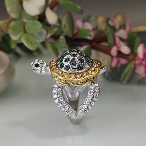 Anello a forma di tartaruga, accessori di moda dal design naturale per l'uso quotidiano - Product Image 1