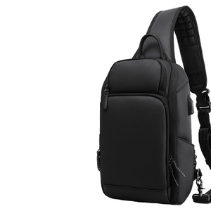 Custom Logo Men's PU PVC Waterproof Fashionable Business Casual Carry-On Outdoor Mobile Phone <b>Shoulder</b> Crossbody <b>Bag</b> Messenger - Product Image 1