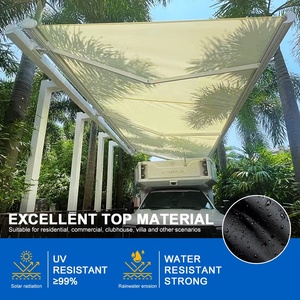 <span class=keywords><strong>Voile</strong></span> de protection solaire rétractable SUNTO pour terrasse extérieure, pare-soleil pour fenêtre, protection solaire rouge imperméable, auvent - Product Image 4