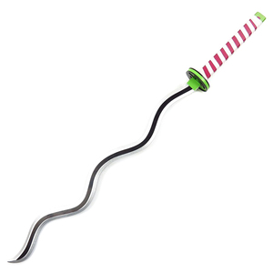 Demon Slayer <span class=keywords><strong>Iguro</strong></span> <span class=keywords><strong>Obanai</strong></span> Nikankoku No Yaiba Katana Anime arma espada de madera Prop COSPlay de madera juguete para niños 40in/102cm - Product Image 1