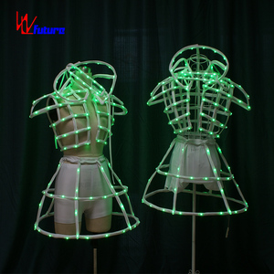 Popular LED Luminous Exotic Dancewear Pole Dancewear Lingerie Sexy <strong>Stripper</strong> <strong>Outfits</strong> - Product Image 6