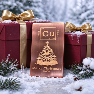 Lingote de Cobre Puro de Alta Calidad, 1000g, .999, en Forma de Árbol de Navidad, Gran Venta - Product Image 4