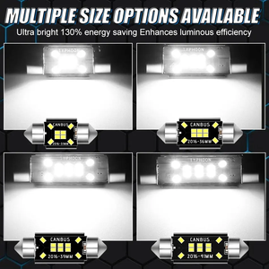 DC 12V 2016 voiture LED ampoule blanc 31mm 36mm 39mm 41mm C5W <span class=keywords><strong>C10W</strong></span> intérieur feston dôme bagages lampe lecture ampoule porte feux de signalisation - Product Image 2