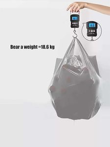 HuamaohengchunUltra Strong Kitchen Waste Bags With Handles,4 Gallon,Fragrance Free,Small Garbage Bags 60 pcs <b>Grey</b> - Product Image 4